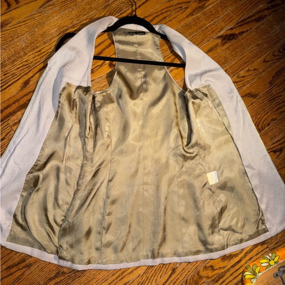 Vintage Angi Venni silver zip front collared vest - size 8 - made in Can - Picture 9 of 11